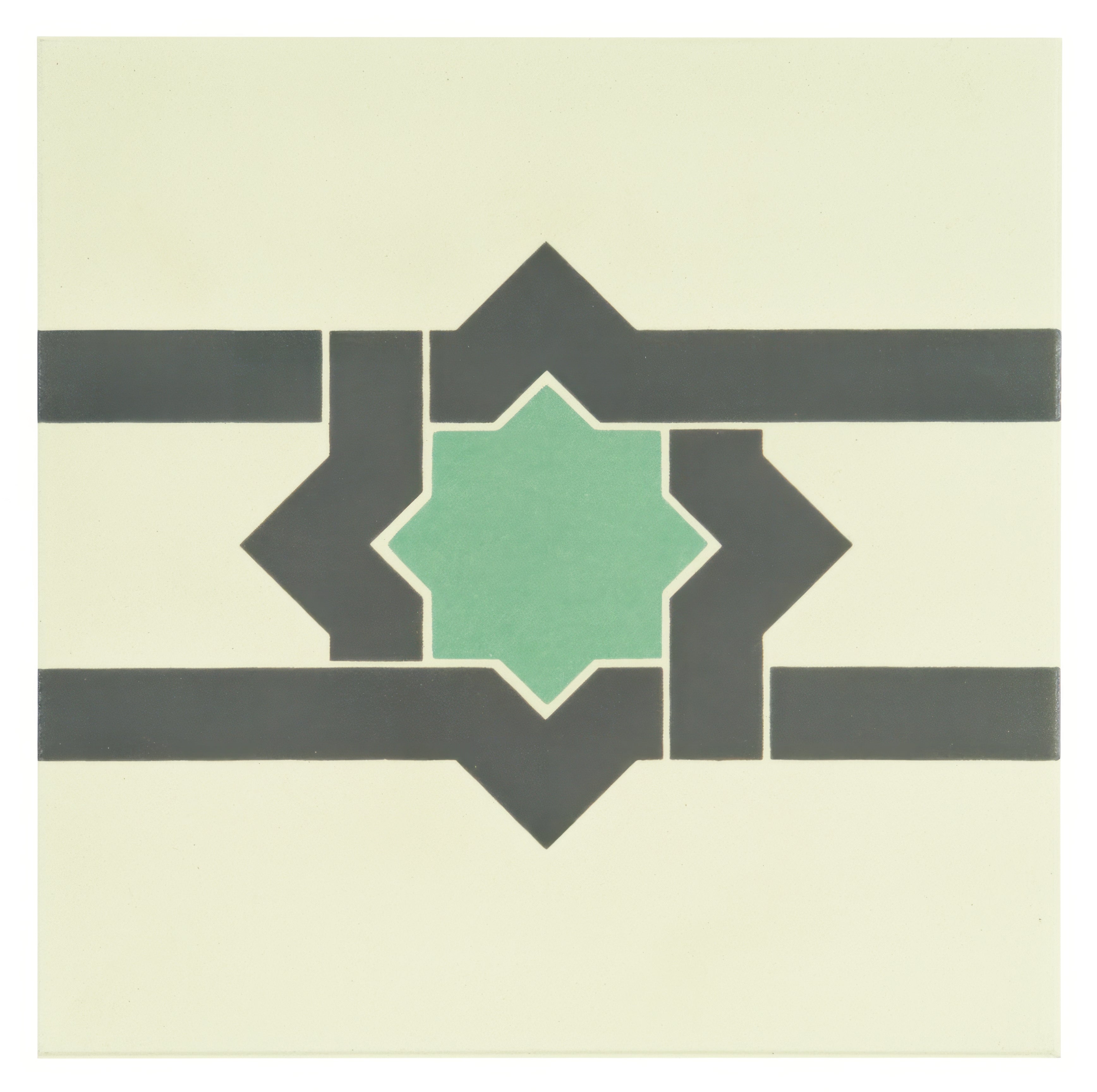 Iberian Border Dark Grey and Dark Jade | Hyperion Tiles