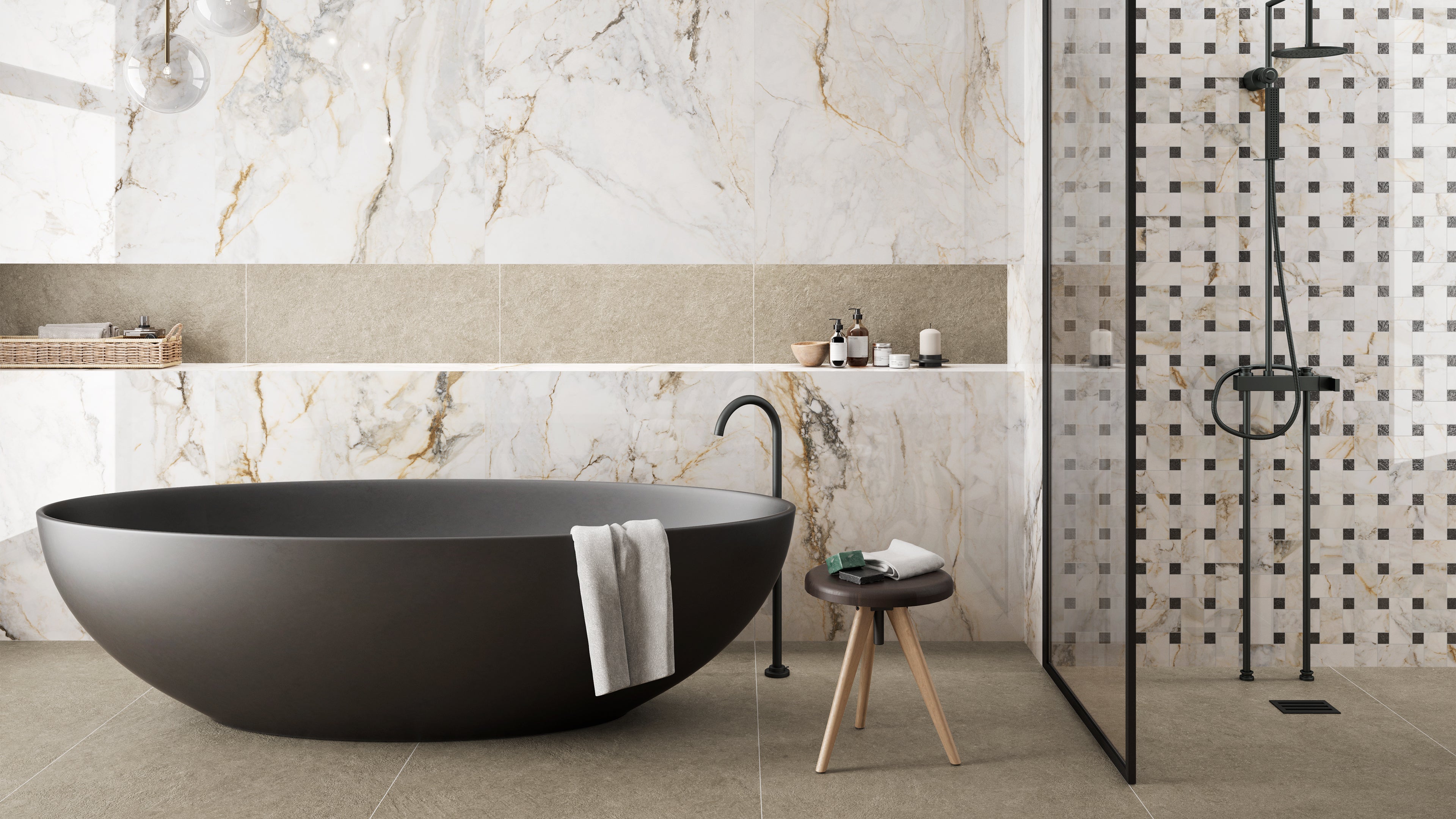 Marble Effect Porcelain Tiles | Hyperion Tiles