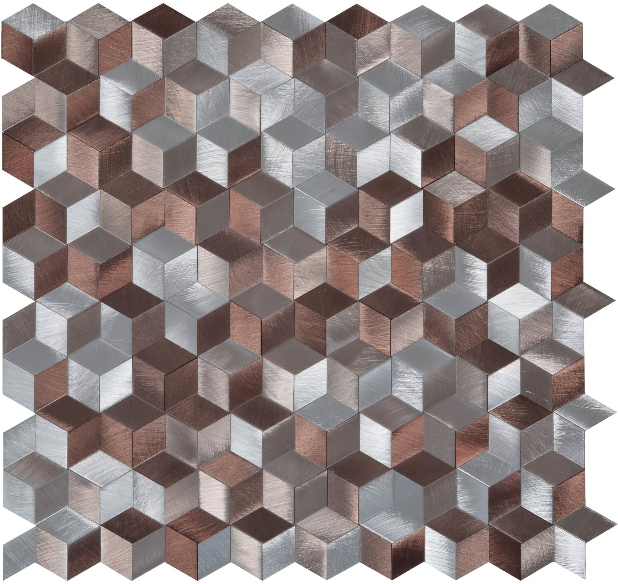 Astral Copper Aluminium Mosaic - Hyperion Tiles