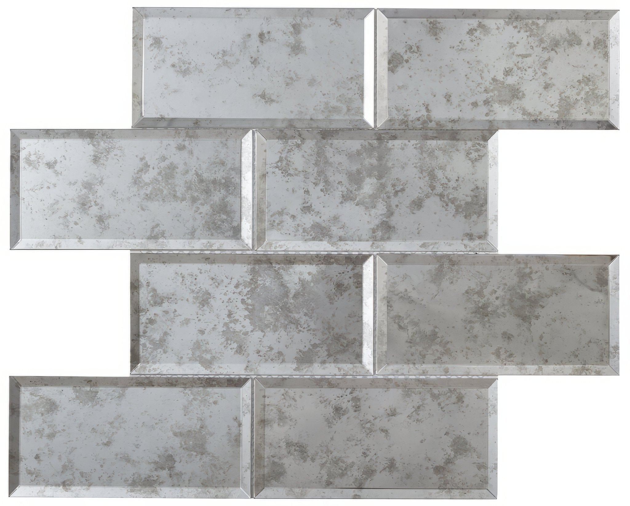 Bevel Antique Mirror Brick Mosaic - Hyperion Tiles