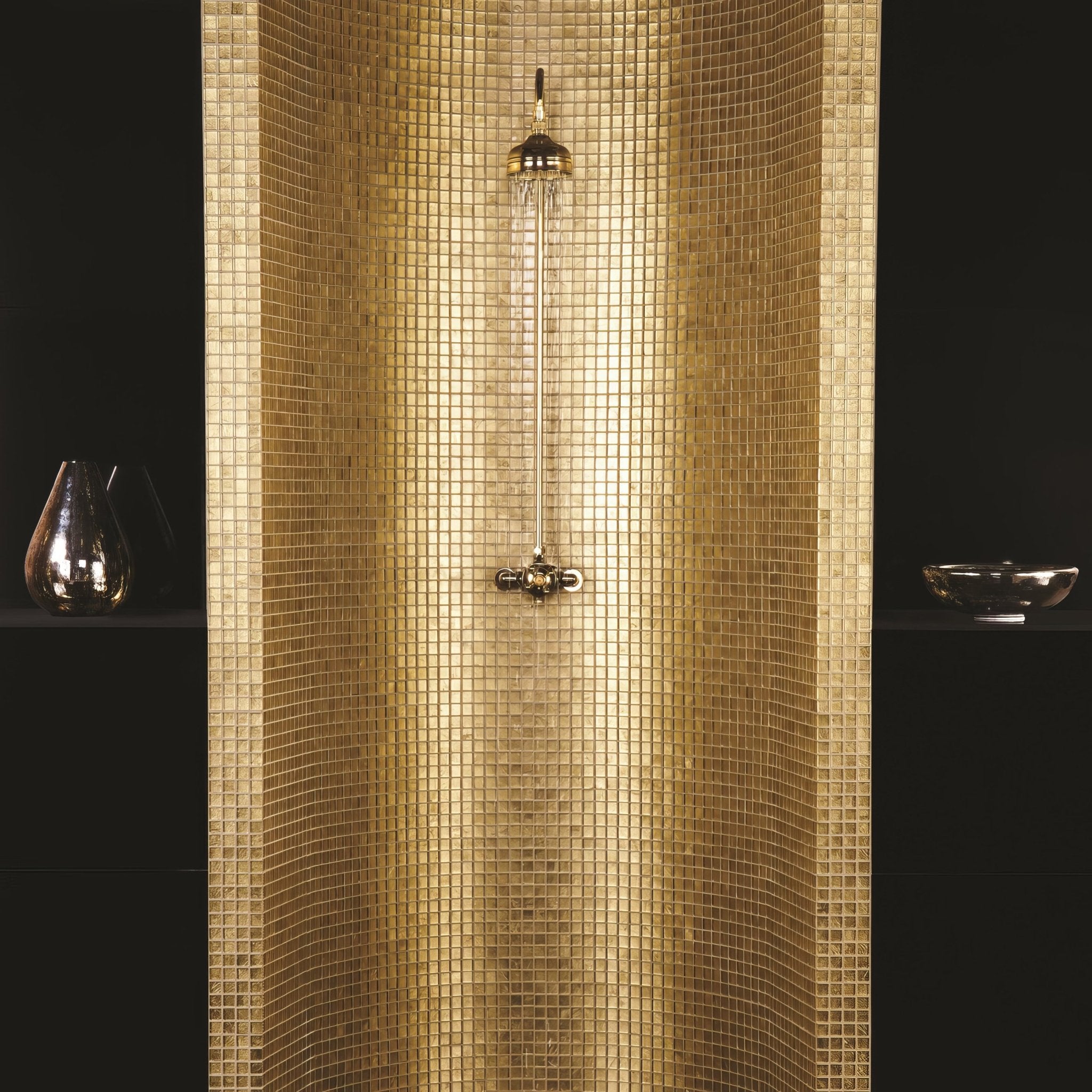 Bullion Gold Rush Glass Mosaic - Hyperion Tiles