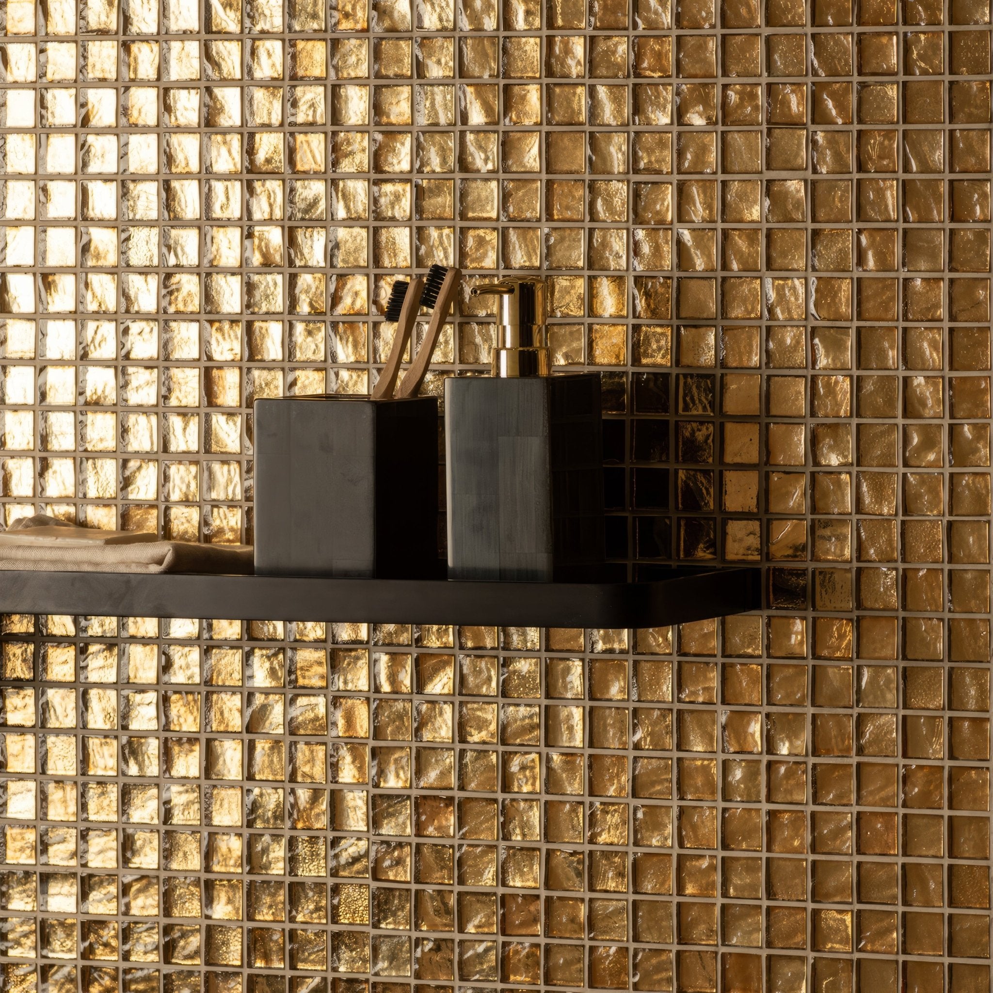 Byzantium Gold Glass Mosaic - Hyperion Tiles