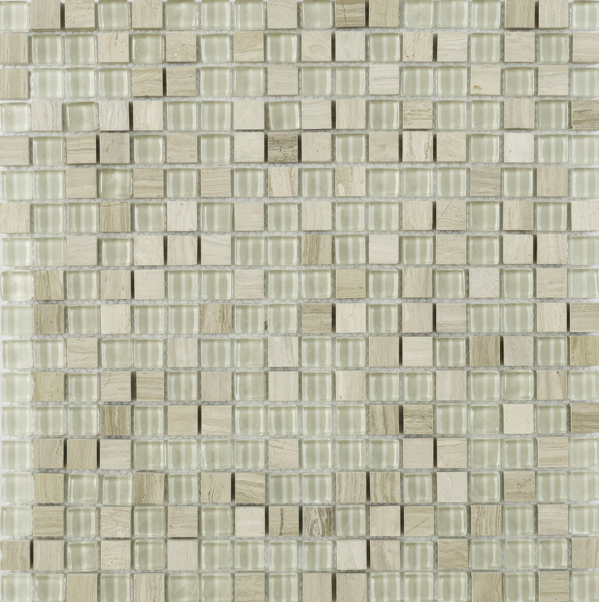 Cedar Wood Glass & Stone Mix Mosaic - Hyperion Tiles