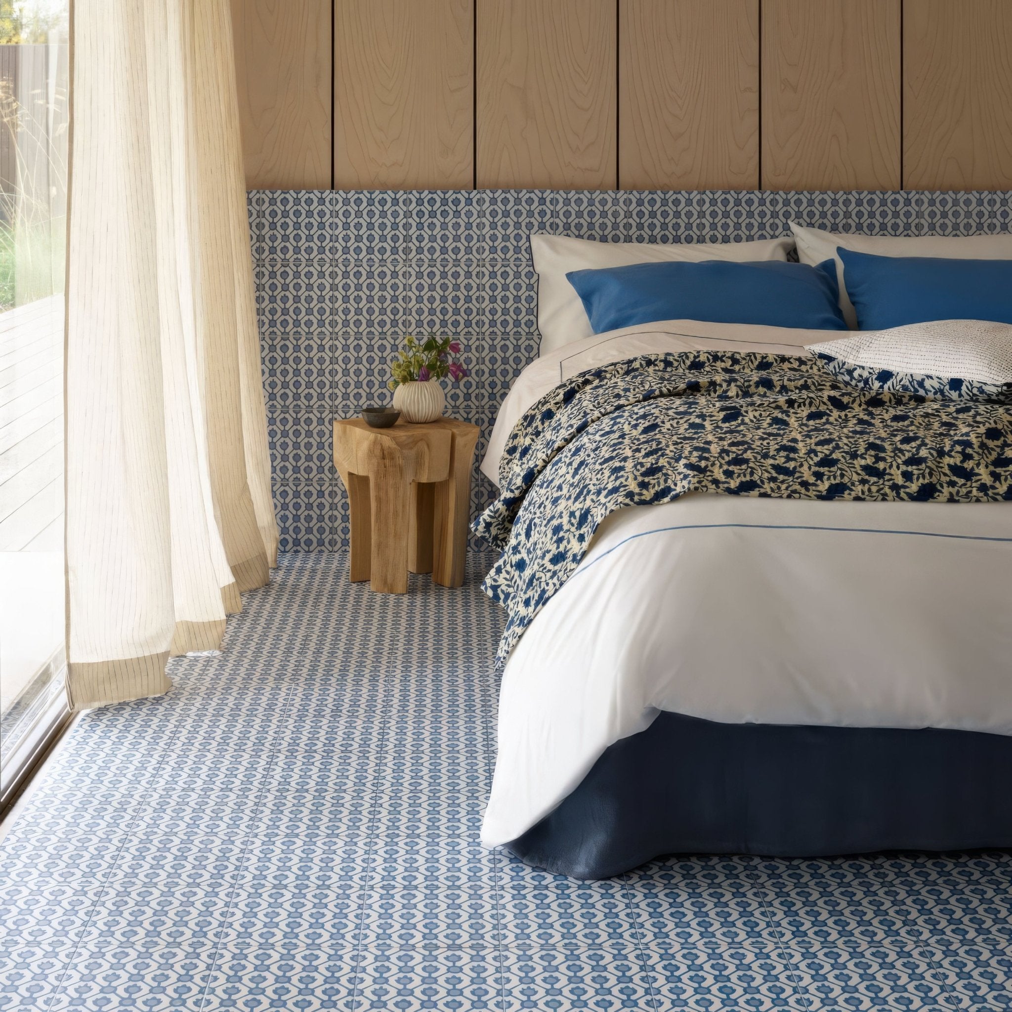 Designers Guild Jaal Sky Cobalt - Hyperion Tiles