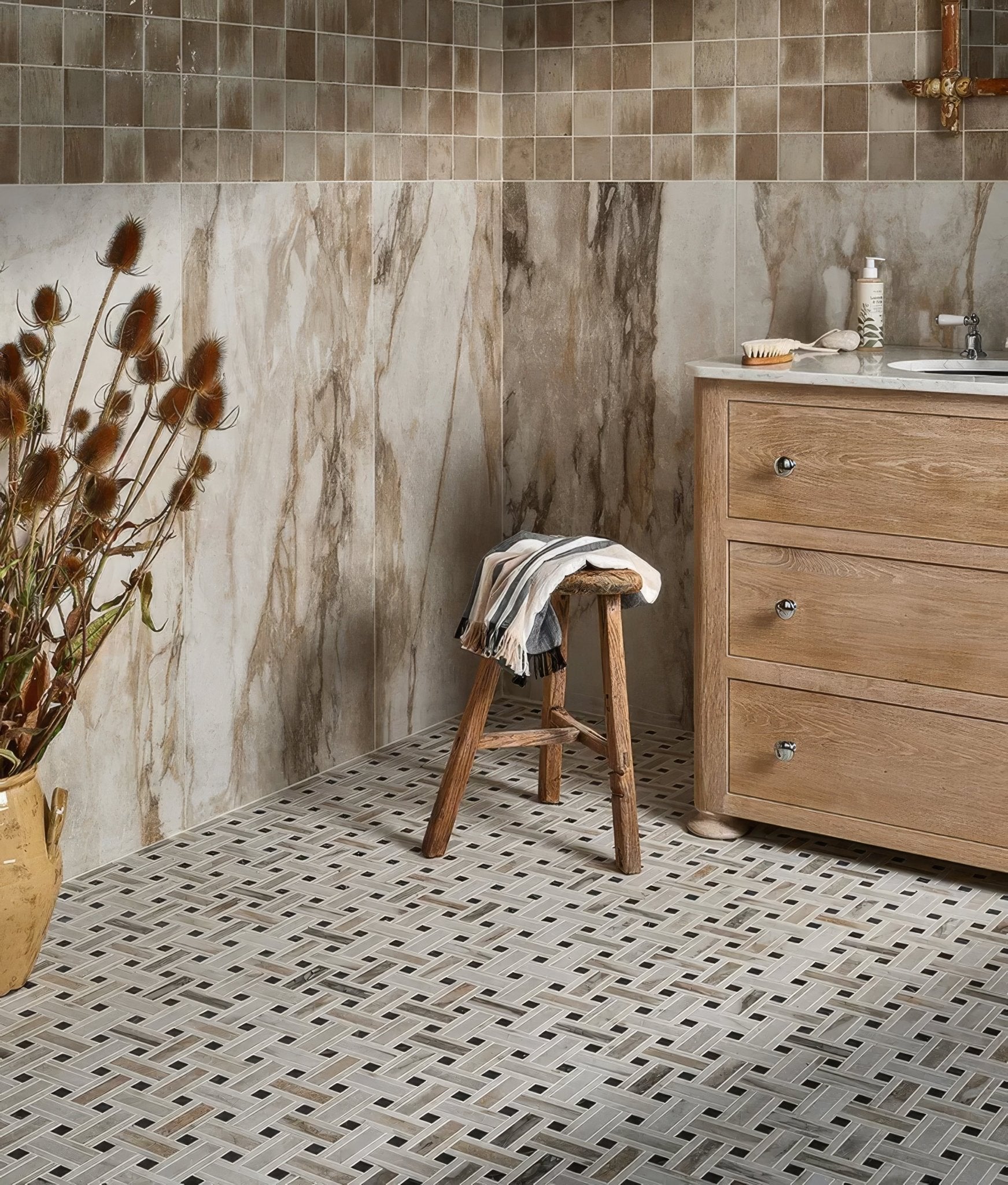 East Village Porcelain Oro 60 x 120cm - Hyperion Tiles