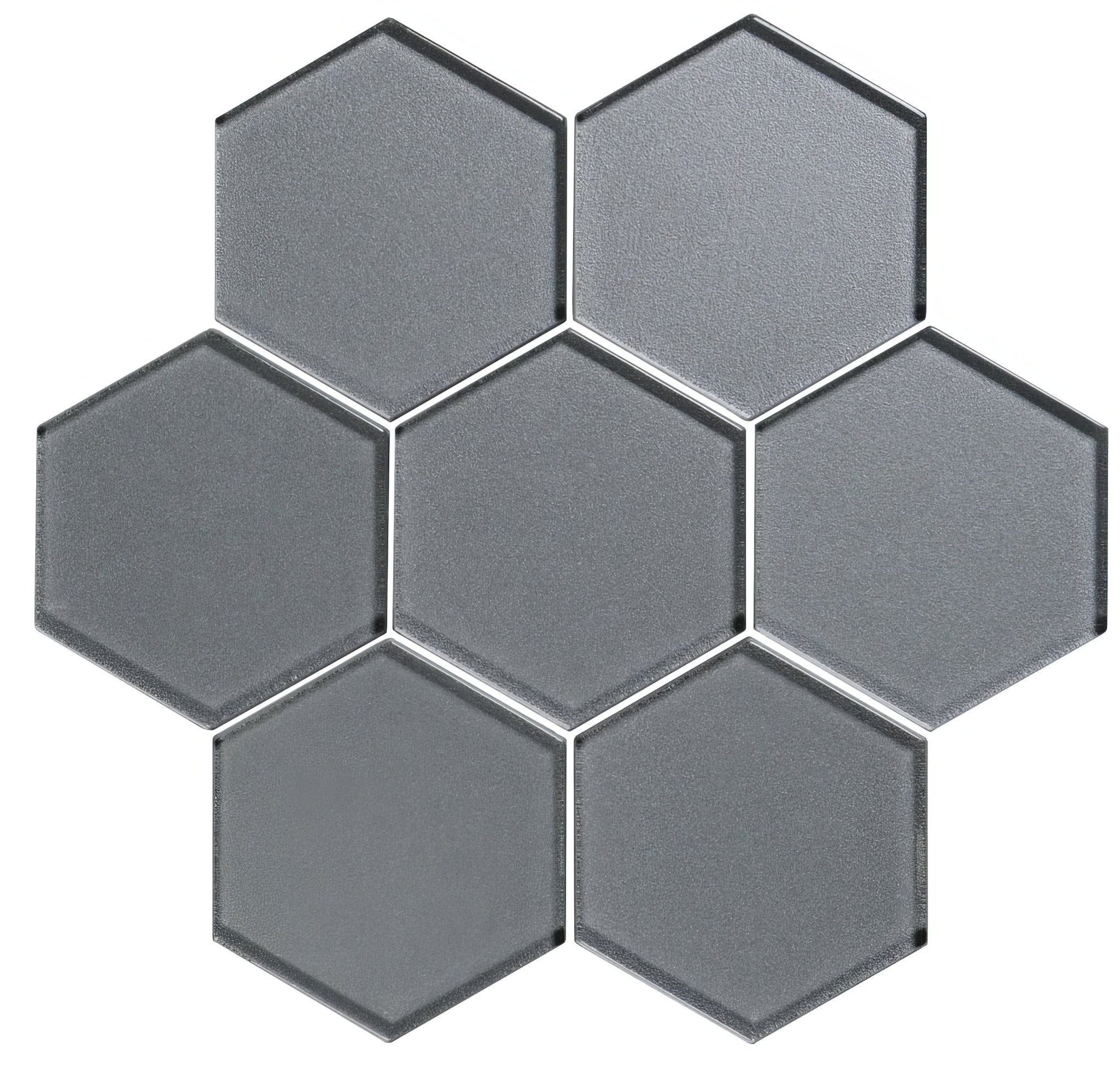 Erebos Metallic Hexagon Mosaics - Hyperion Tiles