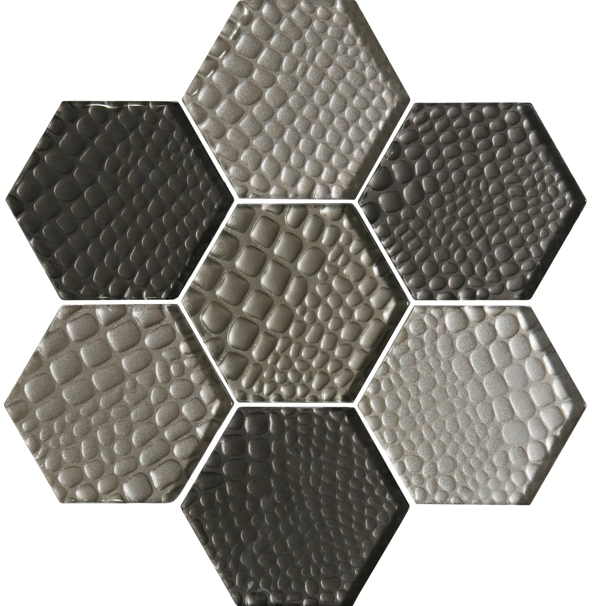 Futura Sepia Hexagon Mosaic - Hyperion Tiles