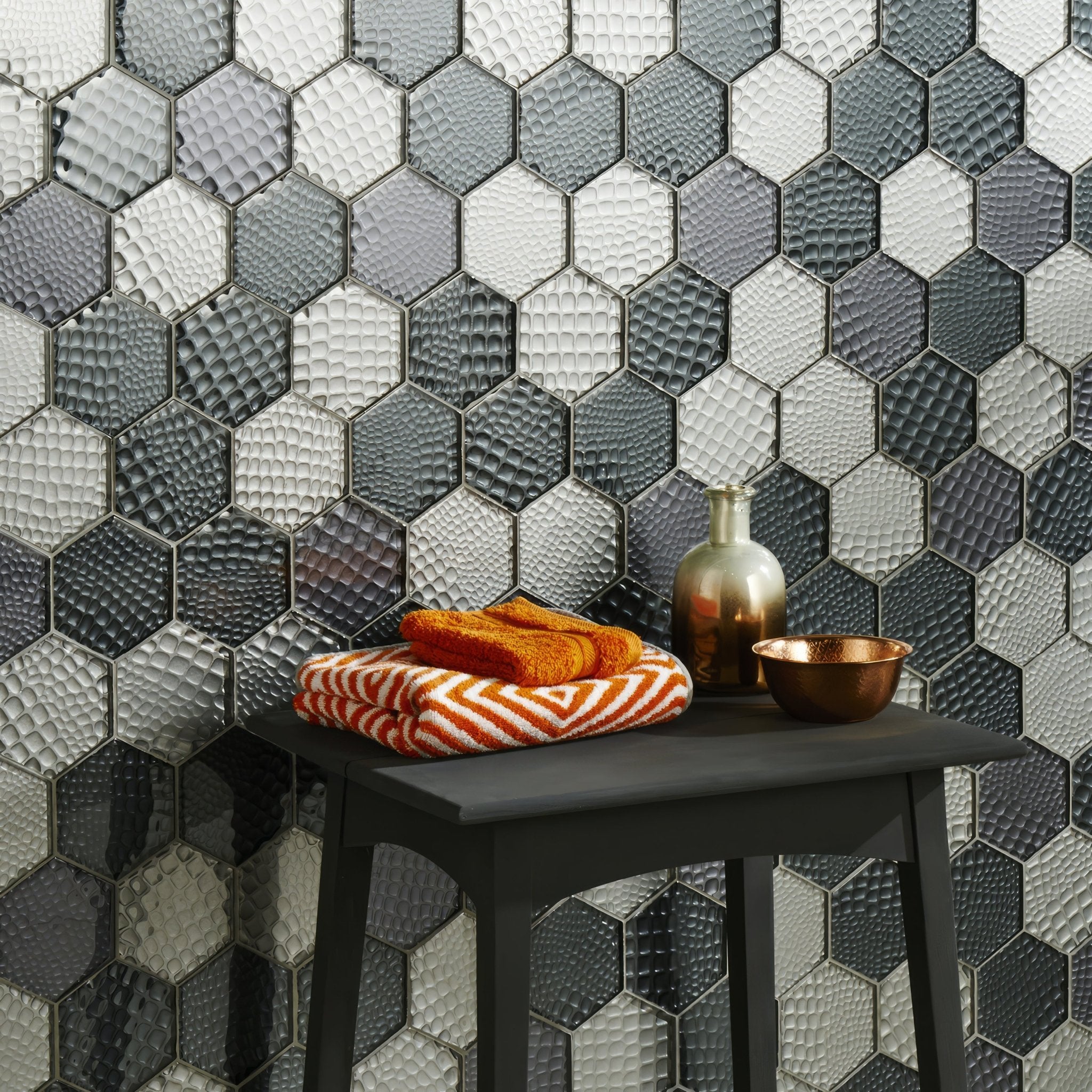 Futura Zirconia Hexagon Mosaic - Hyperion Tiles