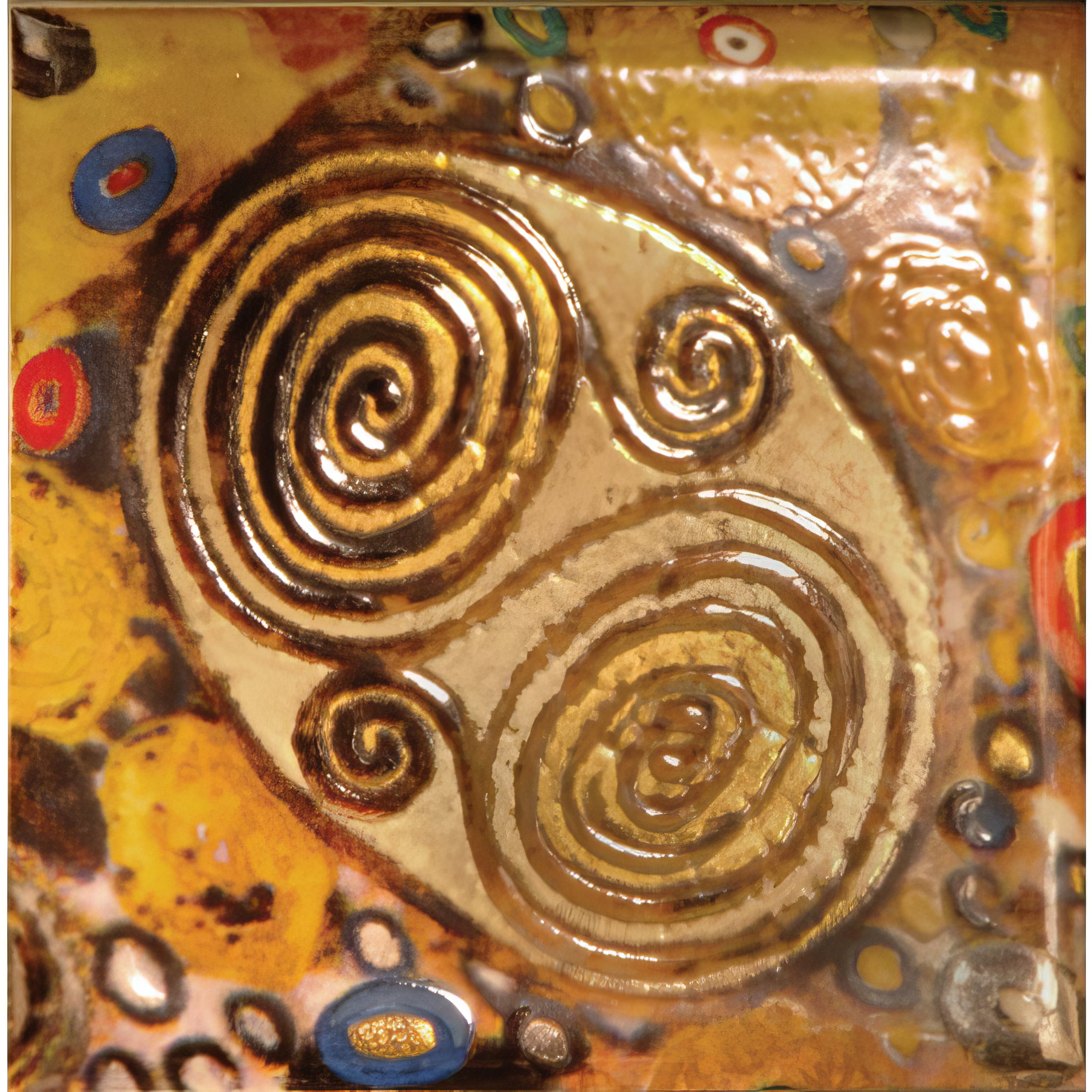 Klimt Corner Contains pure Gold and Platinum - Hyperion Tiles