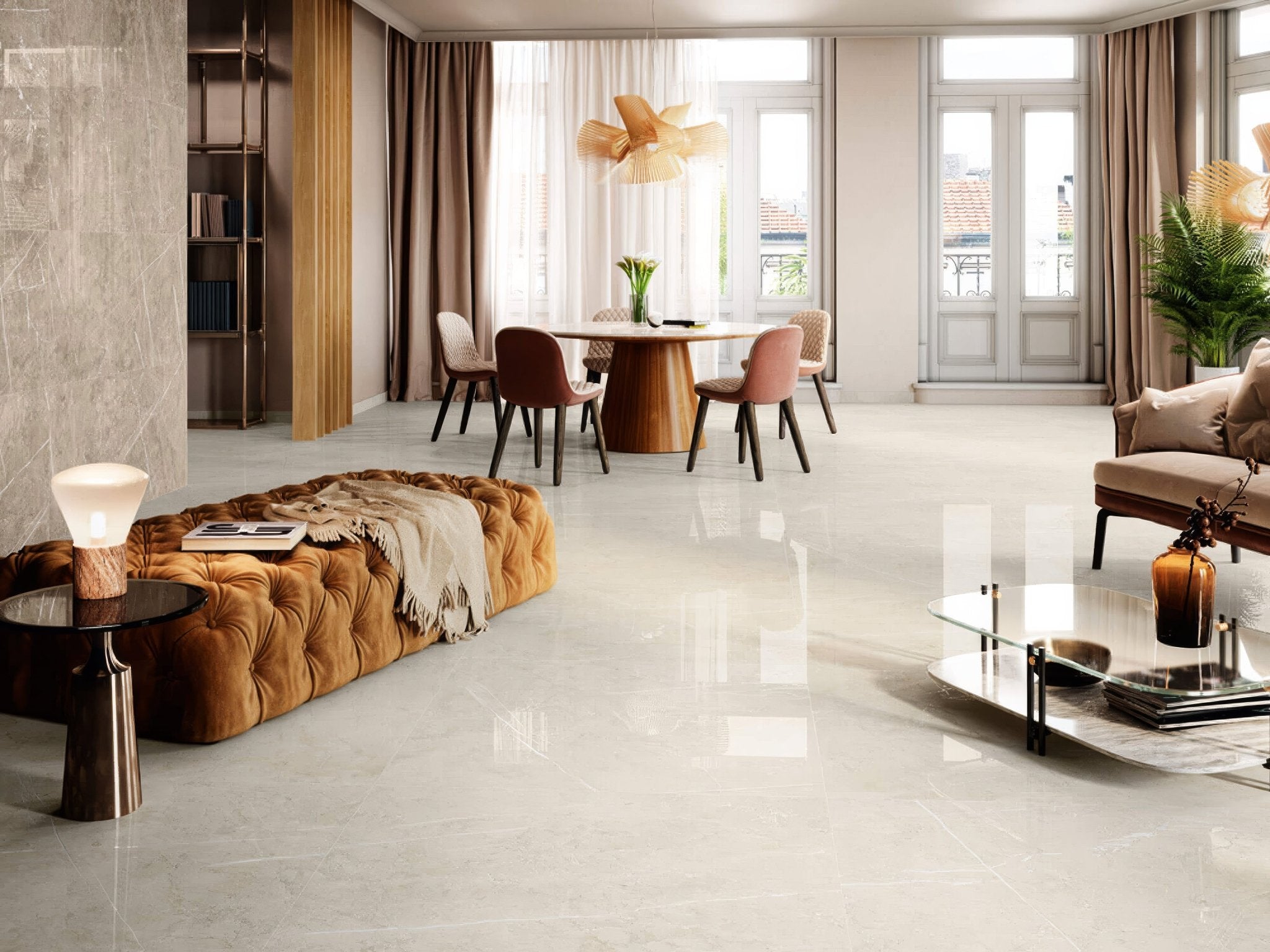 Lyon 1837 Crema Polished - Hyperion Tiles