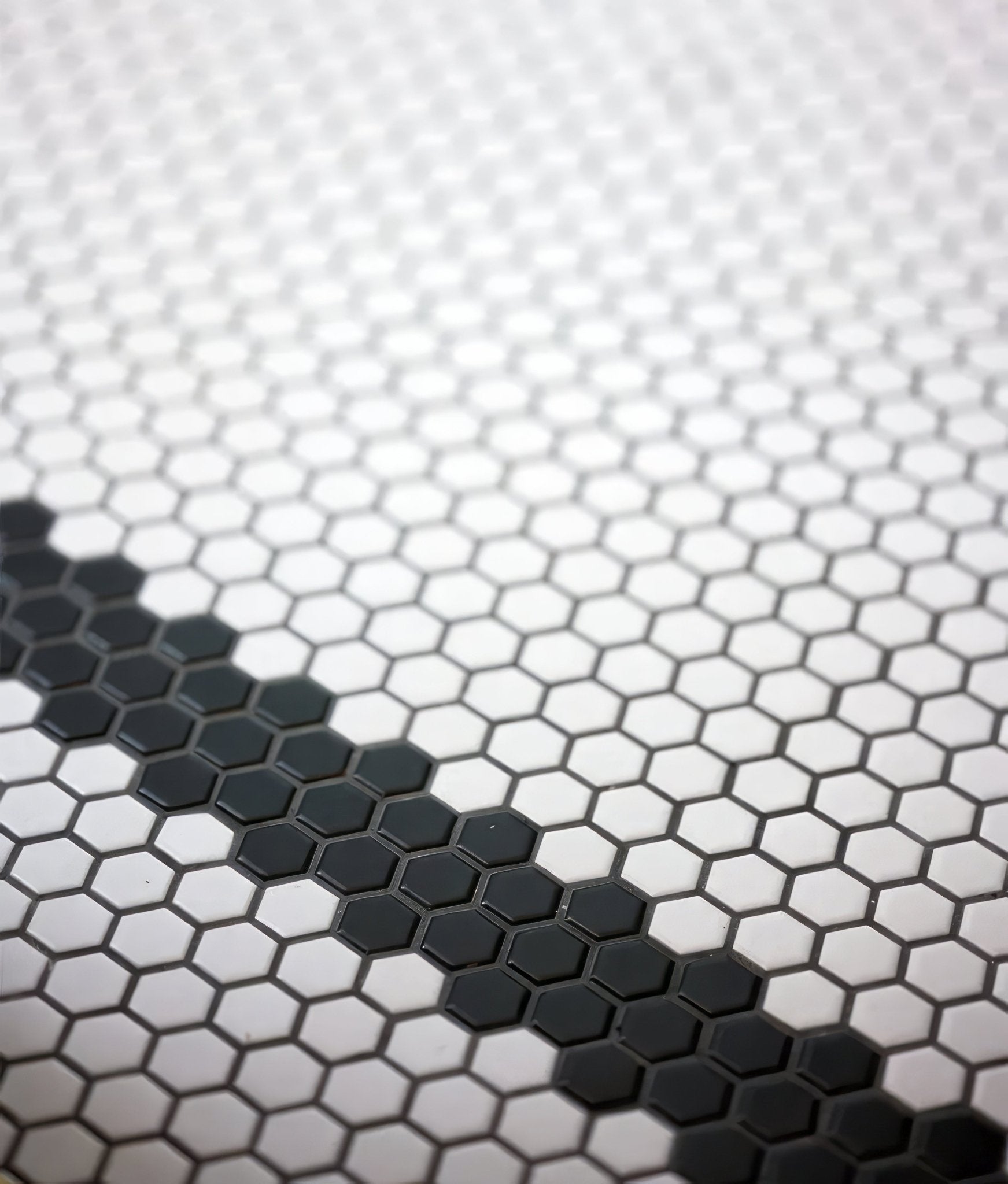 Mono Hex Porcelain Mosaic Blanc - Hyperion Tiles