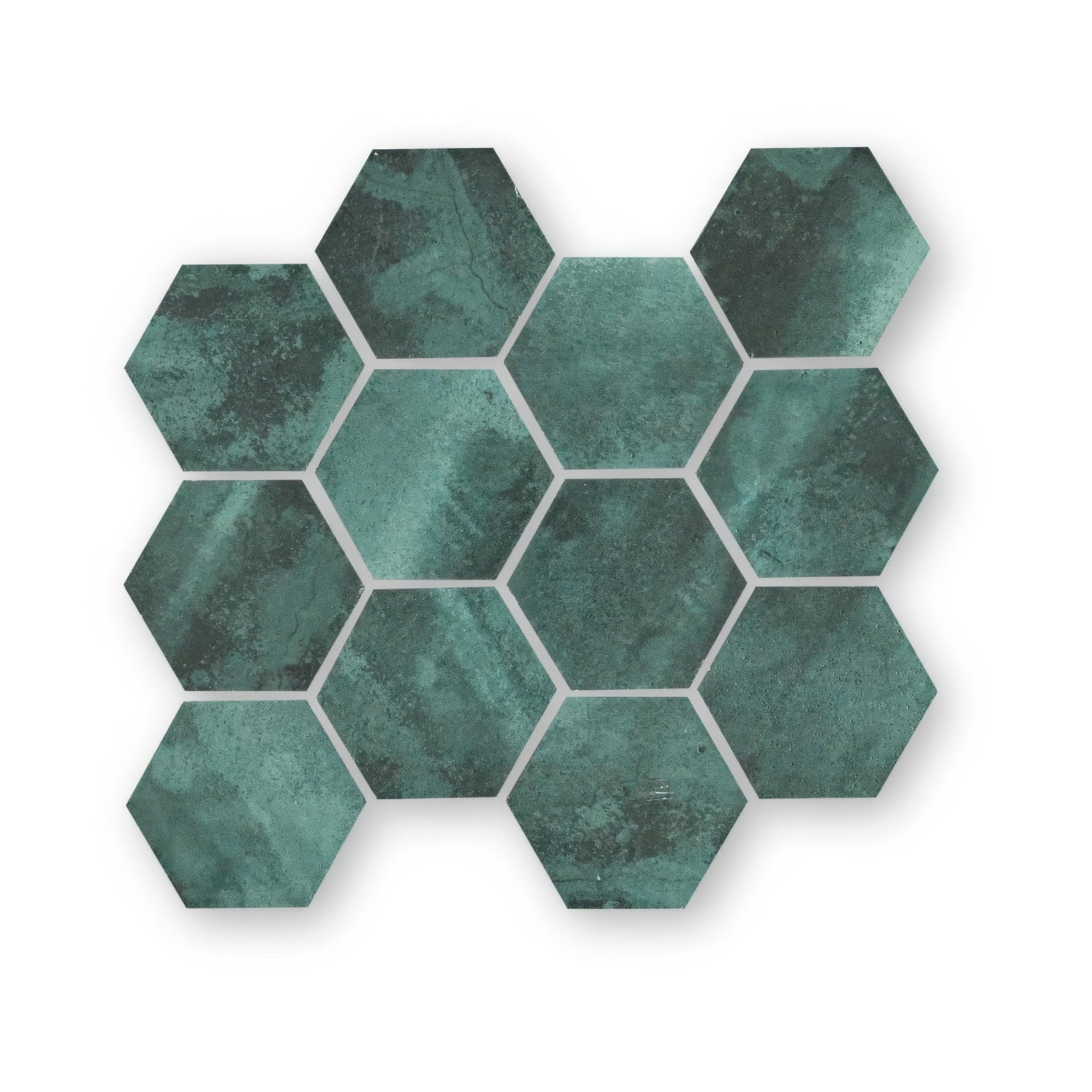 Nebula Green Hexagon - Hyperion Tiles