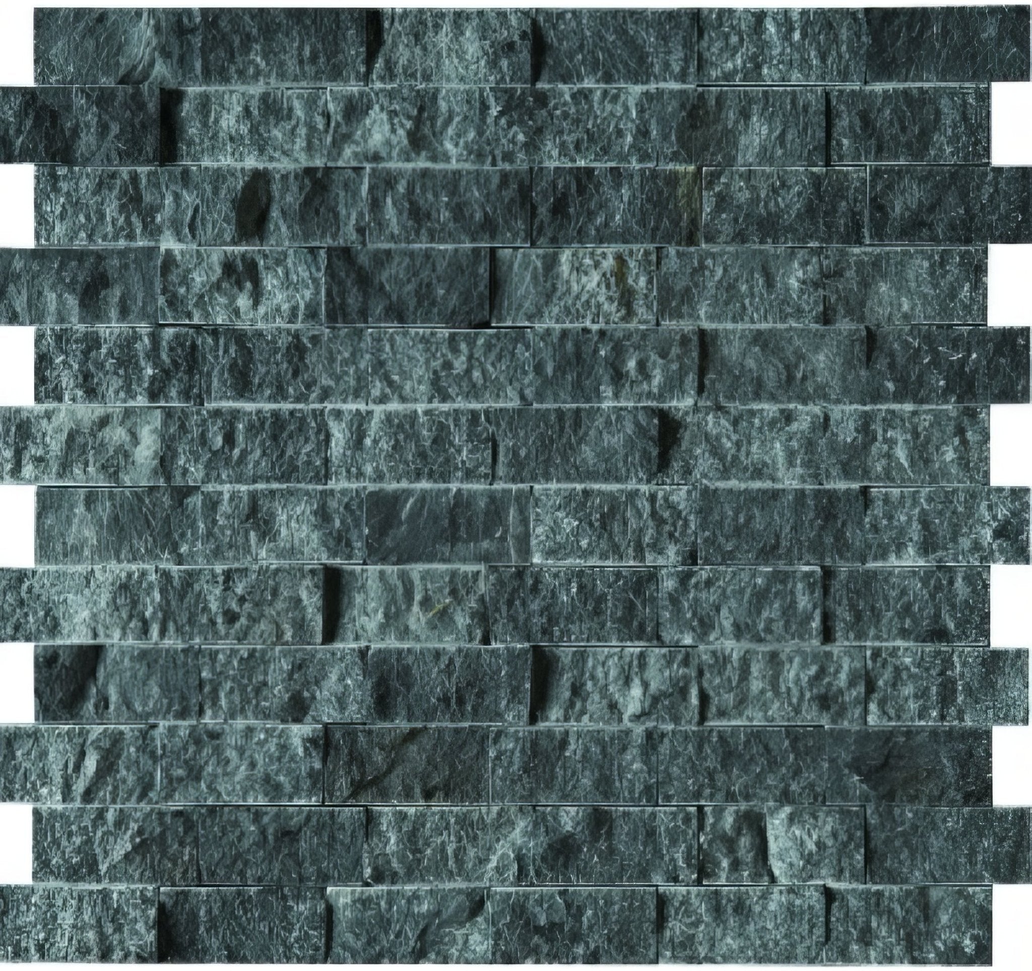 Negra Black Splitface Mosaic - Hyperion Tiles