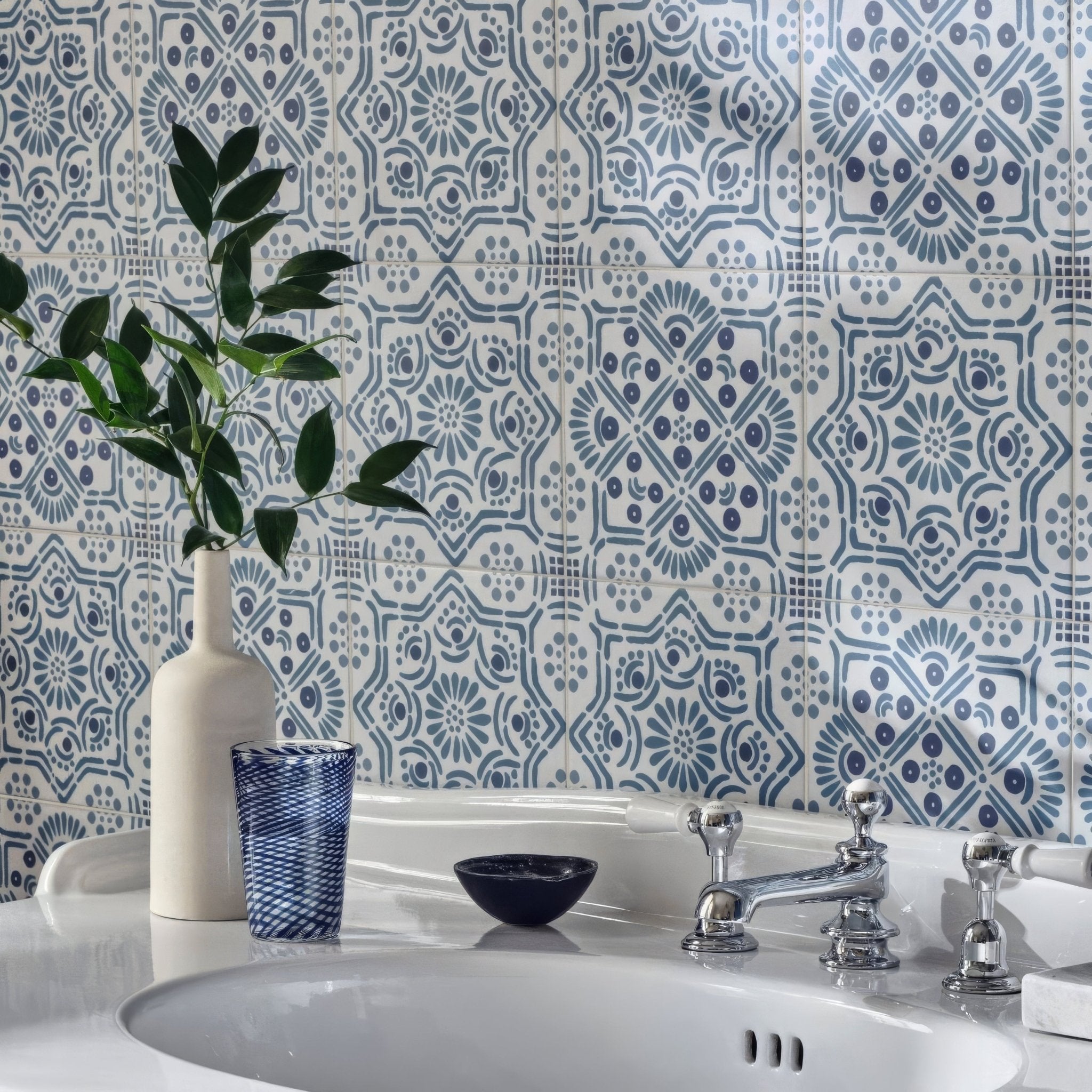 Nina Campbell Ronda Blue - Hyperion Tiles