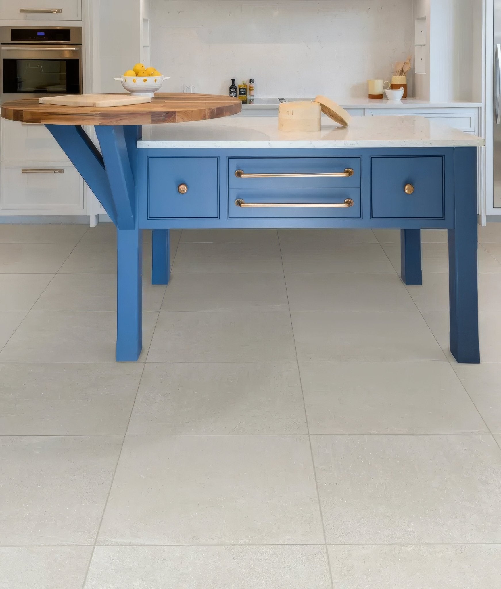 Portare Dorset Porcelain White 80 x 80cm - Hyperion Tiles