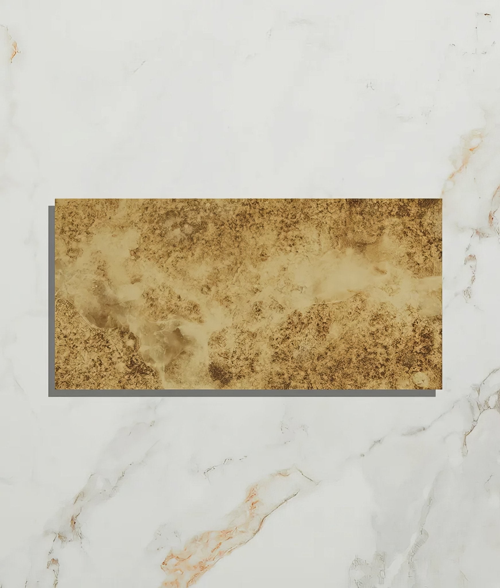 Rococo Mirror Glass Brass - Hyperion Tiles