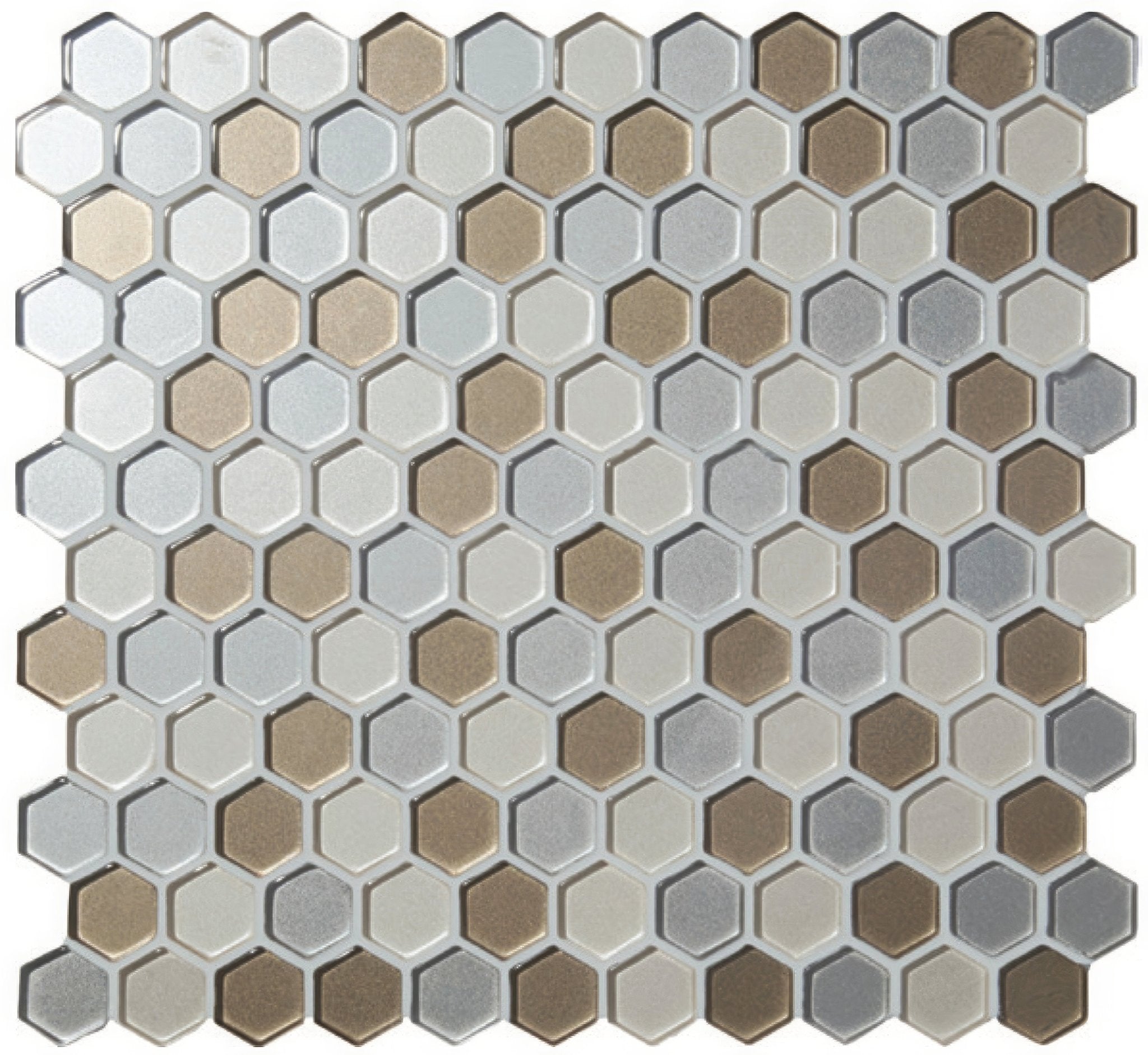 Selene Mini Hexagon Mixed Mosaic - Hyperion Tiles