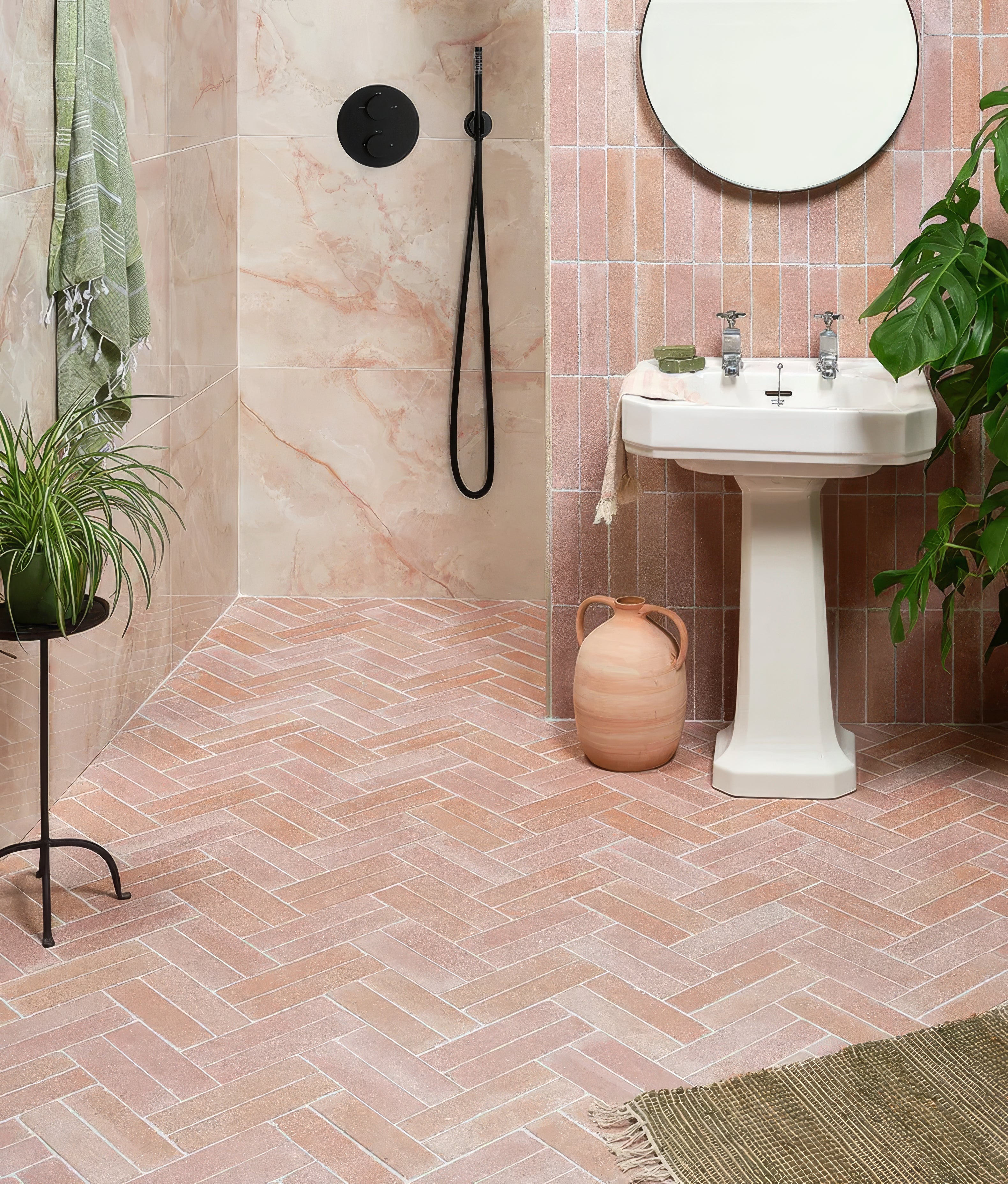 Reform Composite Stone Tumbled Salmon Pink  - Hyperion Tiles