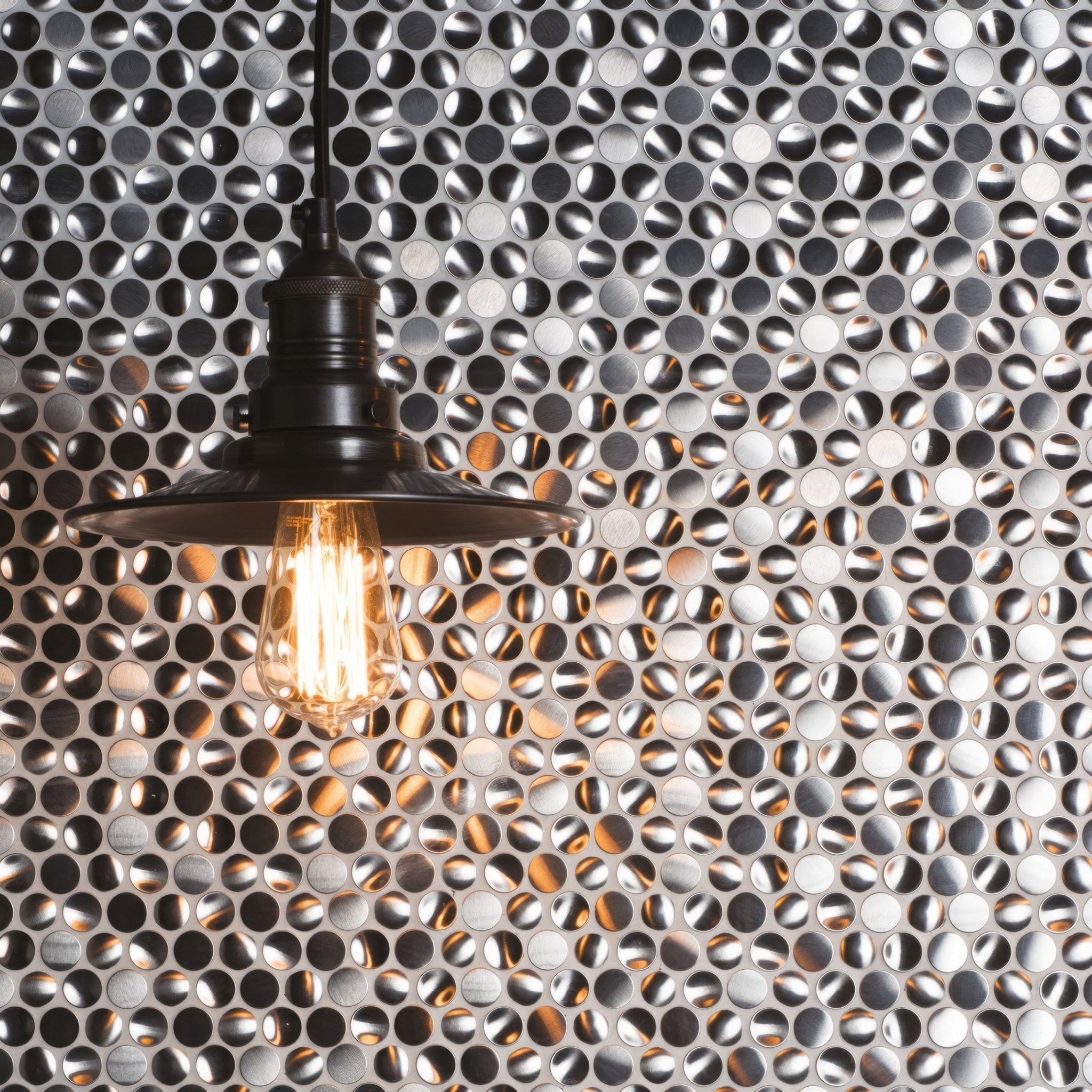 Silver Link Aluminium Mosaic - Hyperion Tiles