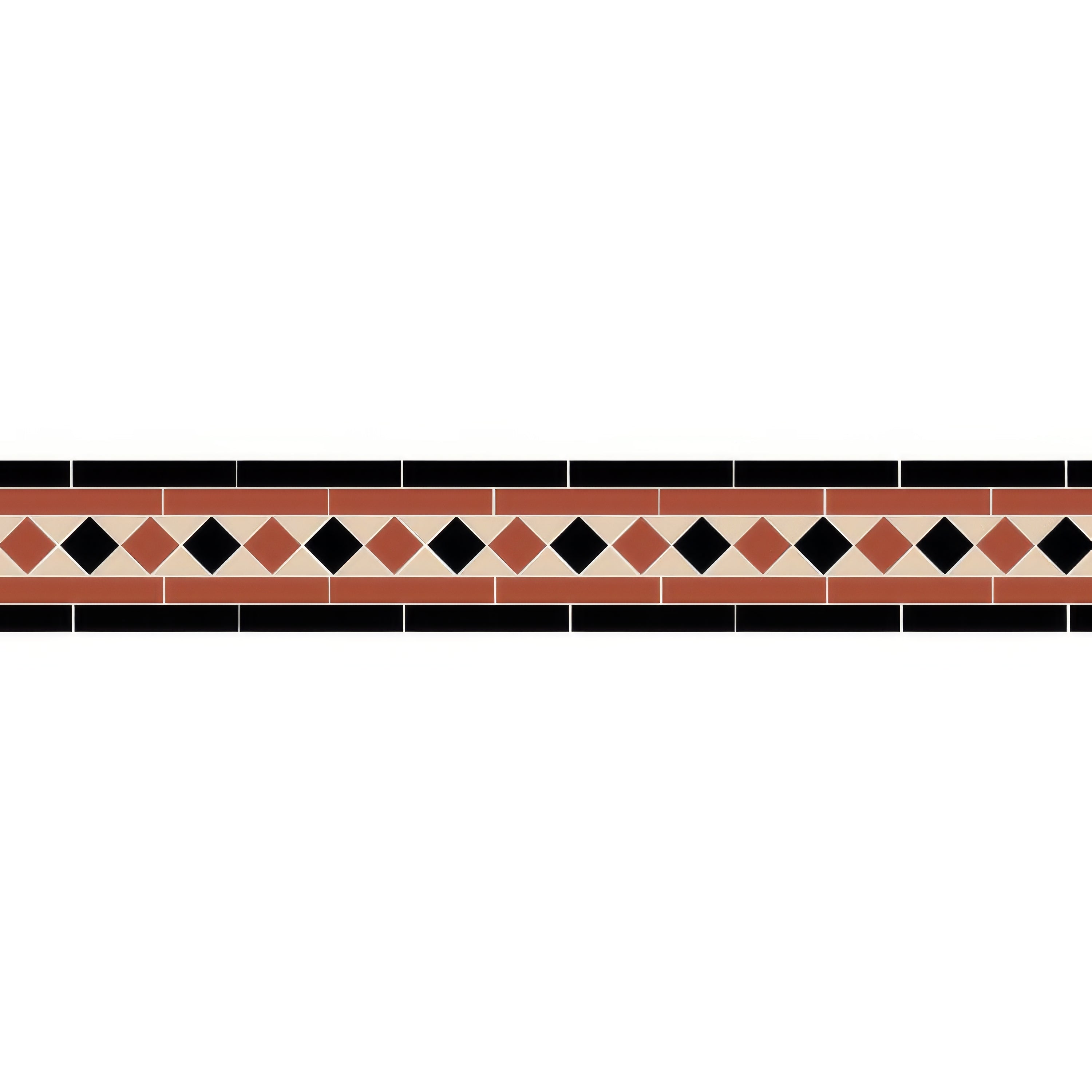 Austen Black Red and White - Hyperion Tiles