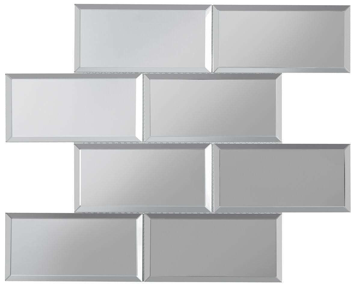 Bevel Mirror Brick Mosaic - Hyperion Tiles