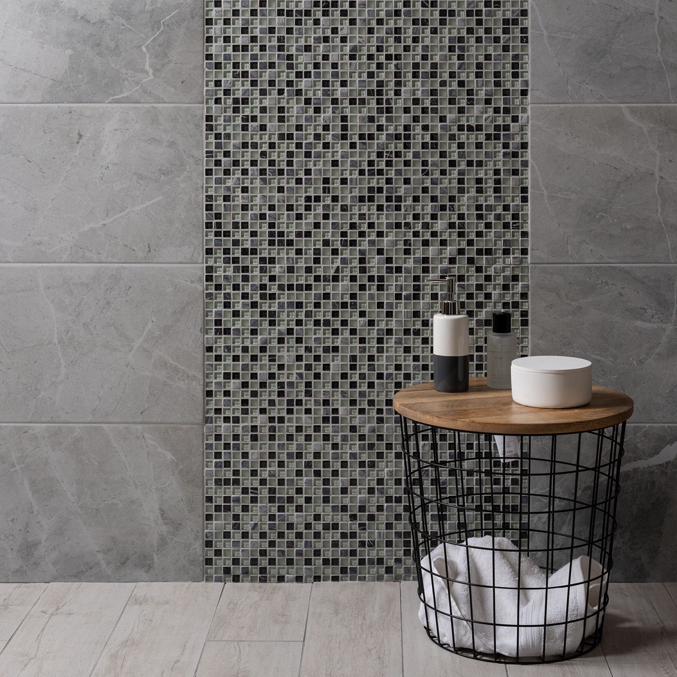 Lial Earth And Fire Mixed Mosaics - Hyperion Tiles