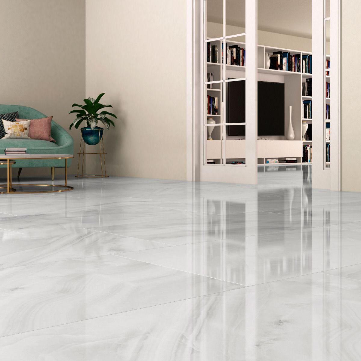 Rodas White 120 x 60cm - Hyperion Tiles